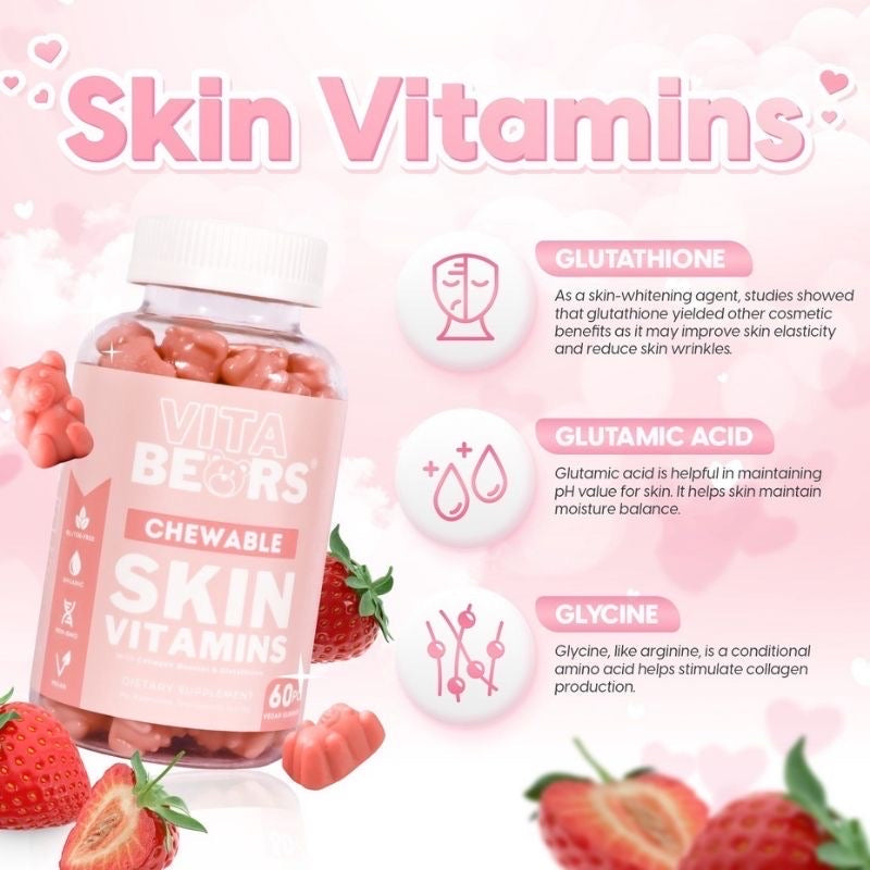 VITABEARS Chewable Skin Vitamins (60caps)
