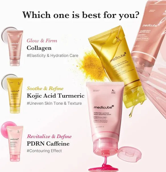 Medicube PDRN Pink Caffeine Night Wrapping Mask (75ml)