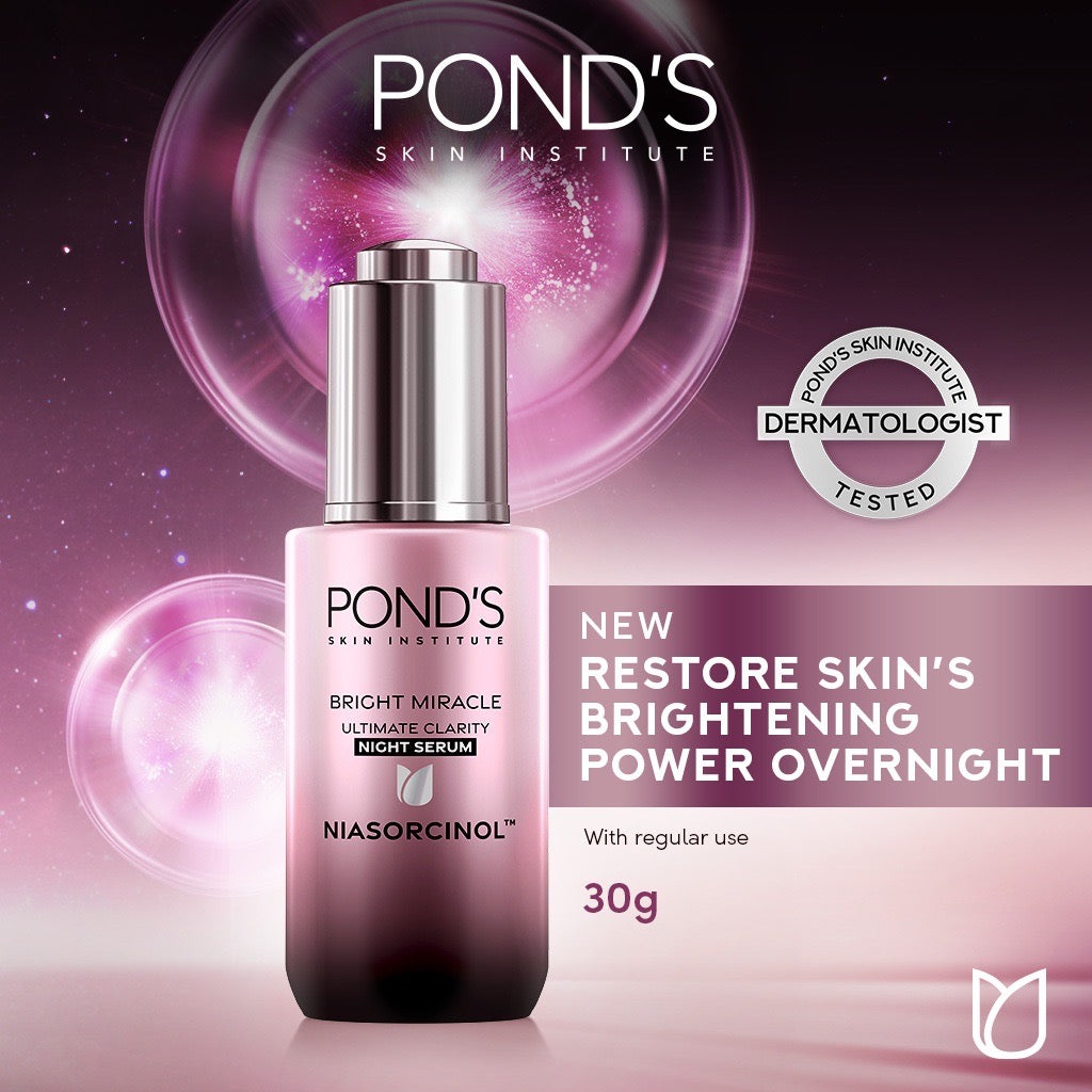 POND’S Bright Miracle Night Serum Niasorcinol (30gm)