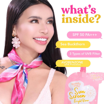 You Glow Babe Beauty White Sunscreen Bright Glow SPF 50 PA+++ (Twin Pack)