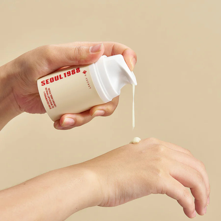 K-SECRET Seoul 1988 Cream: Retinal Liposome 1% + Fermented Rice (50ml)