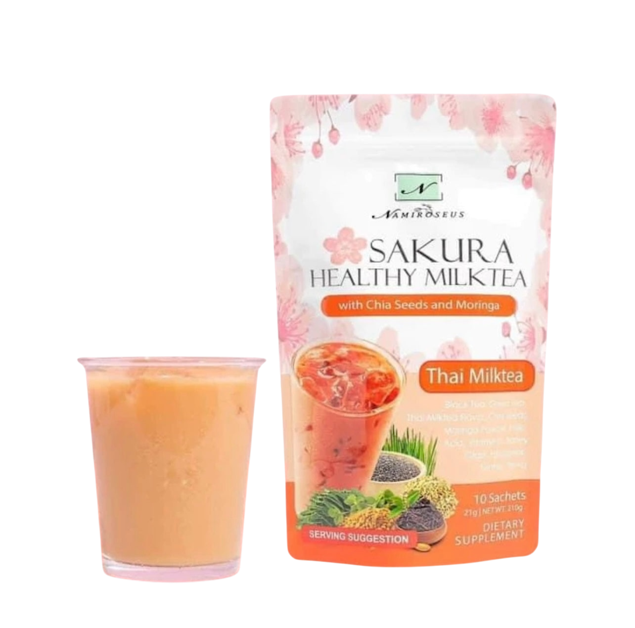 Sakura Healthy Milktea by Namiroseus