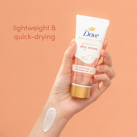 Dove Radiant+Care Deodorant Dry Serum 3% Niacinamide + 10x Vitamin C&E (40ml)