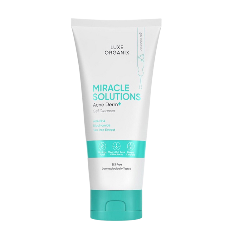 Luxe Organix Miracle Solutions Acne Derm Gel Cleanser (150ml)