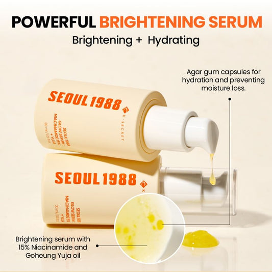 K-SECRET Seoul 1988 Glow Serum: Niacinamide 15% + Yuja (30ml)