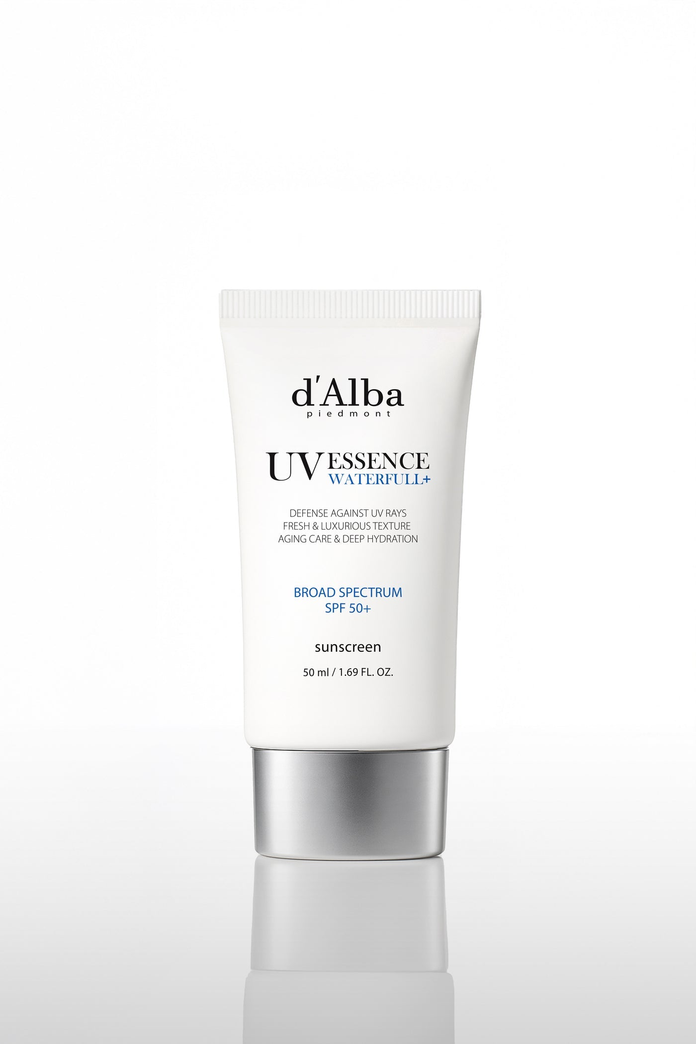 d’Alba UV Essence Waterfull + Aging Care & Deep Hydration Broad Spectrum SPF50+