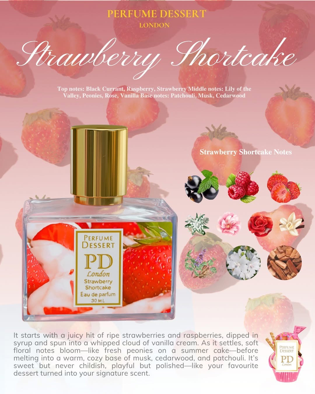 Perfume Dessert London Strawberry Shortcake (30ml) – Da Beauty