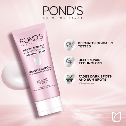 PONDS Bright Ultimate Clarity Miracle Serum Day Cream (40gm)