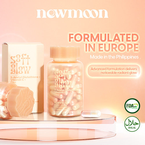 New Moon Soft Glow S-Acetyl Glutathione + Vitamin C + Zinc (60caps)