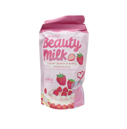 Dear Face Beauty Milk Strawberry Glutathione Drink