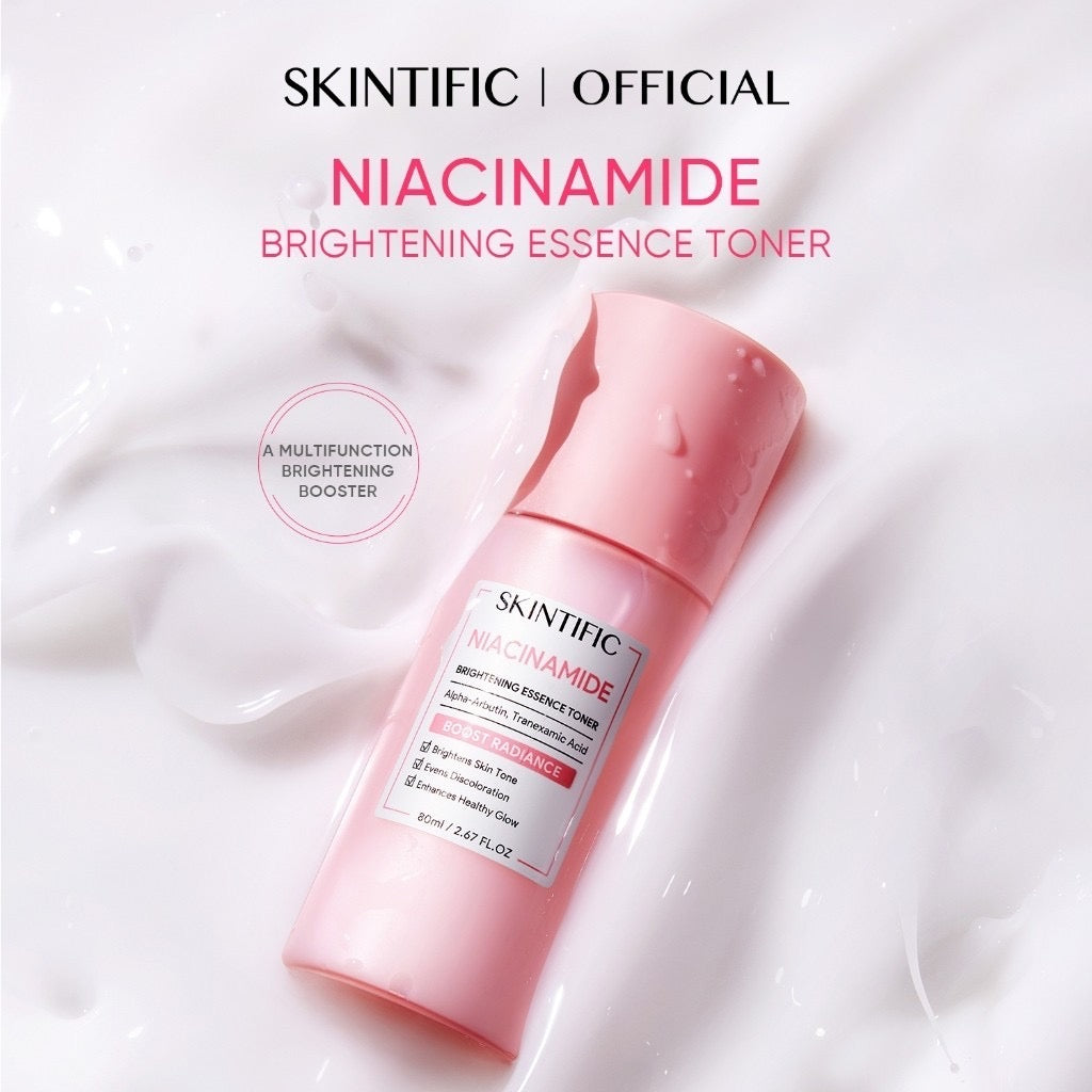 SKINTIFIC Niacinamide Brightening Essence Toner Hydrate Moisturize Skincare (80ml)
