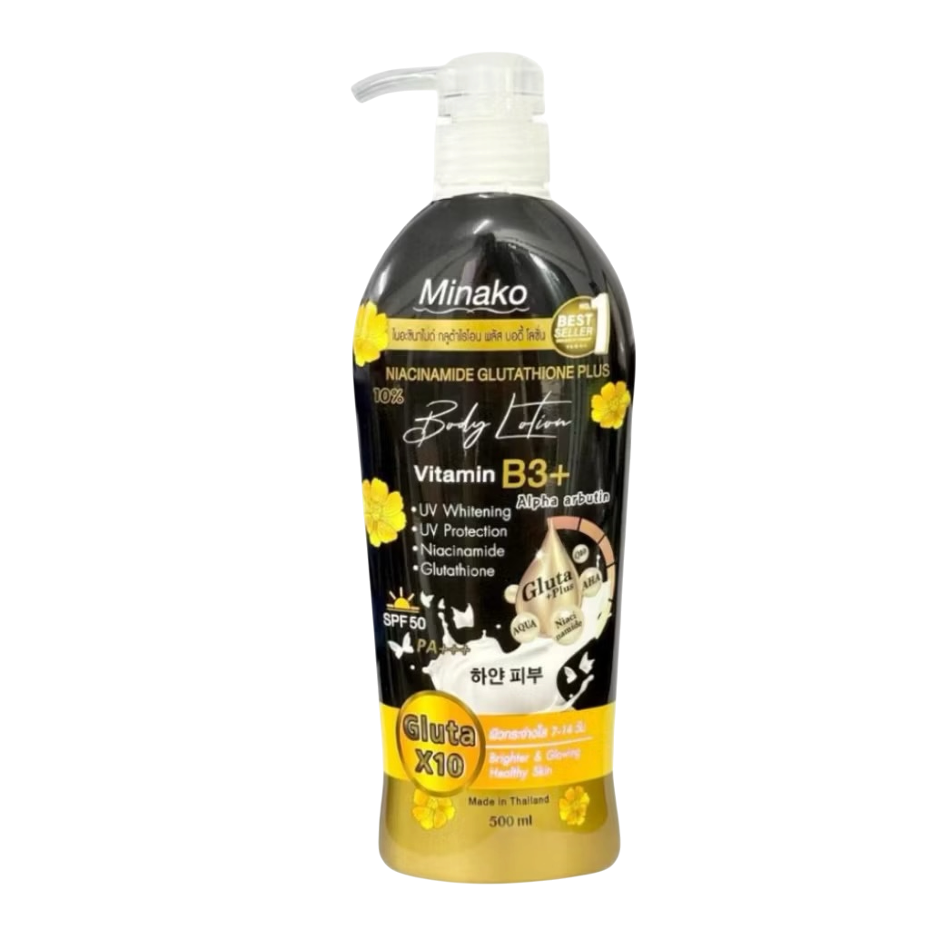 Minako Niacinamide Glutathione Plus 10% Body Lotion (500ml)
