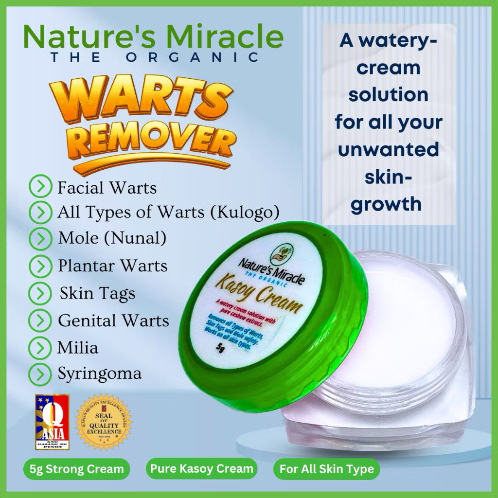 Natures Miracle Kasoy Cream Original Warts/Skin Tag Remover (5gm)