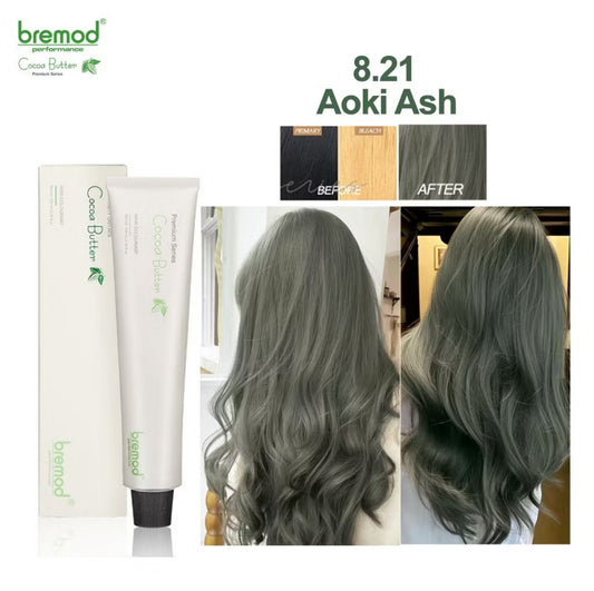 Bremod Aoki Ash Hair Color 8.21 + 12% Oxidiser (Set)