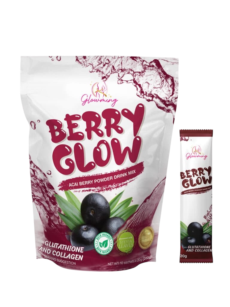 Glowming Shape Detox Premium Berry Glow Acai Berry Juice Drink by Cris Cosmetics