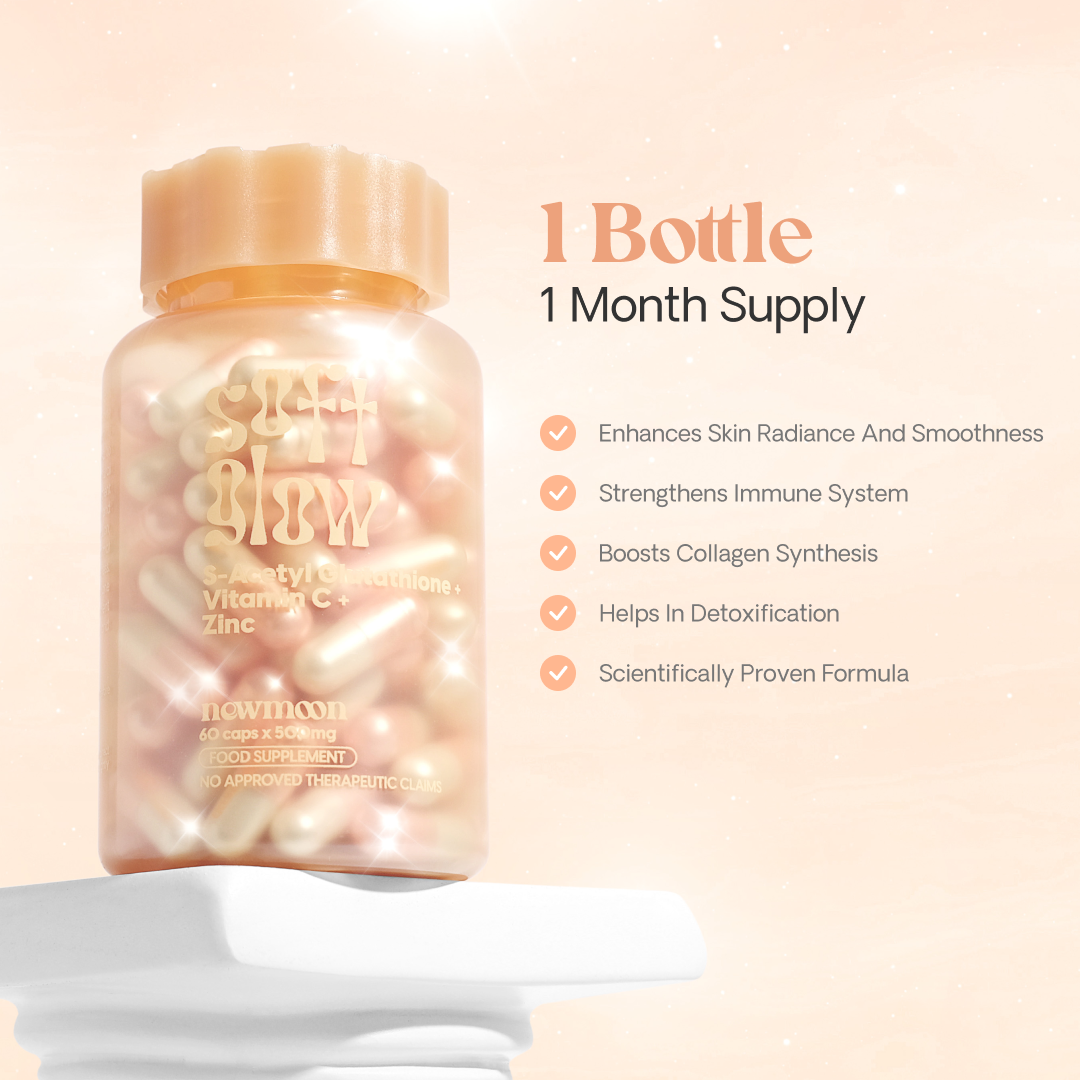 New Moon Soft Glow S-Acetyl Glutathione + Vitamin C + Zinc (60caps)