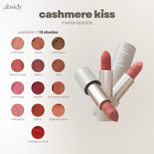 Absidy Cashmere Kiss Matte Lipsticks
