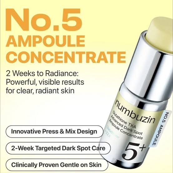 Numbuzin No.5+ Glutathione TXA Advanced Dark Spot Ampoule Concentrate (30ml)