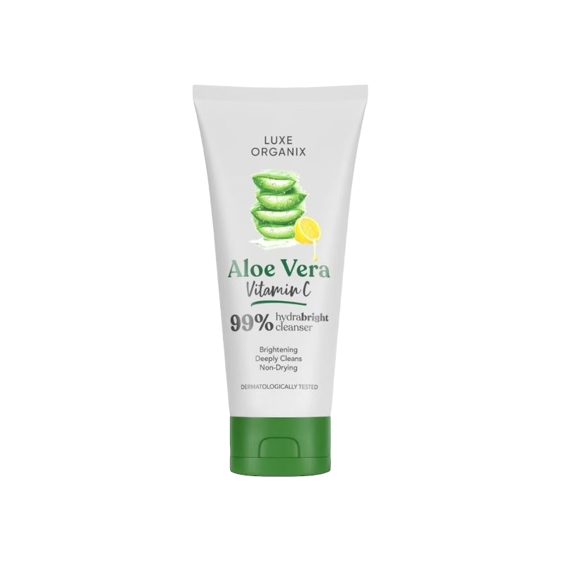Luxe Organix Aloe Vera Vitamin C Hydrabright Cleanser (120ml)