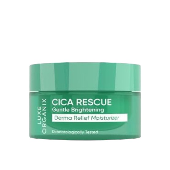 Luxe Organix Cica Rescue Gentle Brightening Derma Relief Moisturizer (50gm)