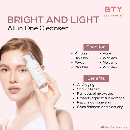 BTY Advance Evening Glow Trio Set (Overnight Mask+Instaglow+Bright&Light Cleanser)