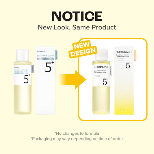 Numbuzin No.5+ Glutathione Vitamin Concentrated Toner (200ml)