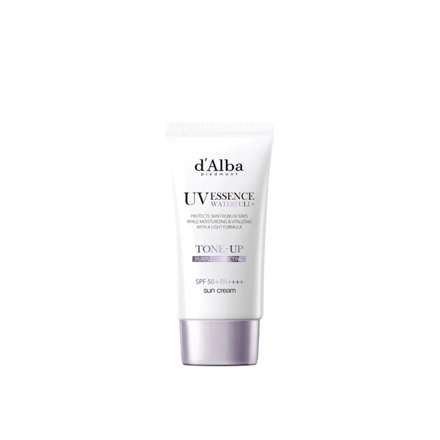 d Alba UV Essence Waterfull Tone-Up Purple Correcting Sun Cream SPF50+