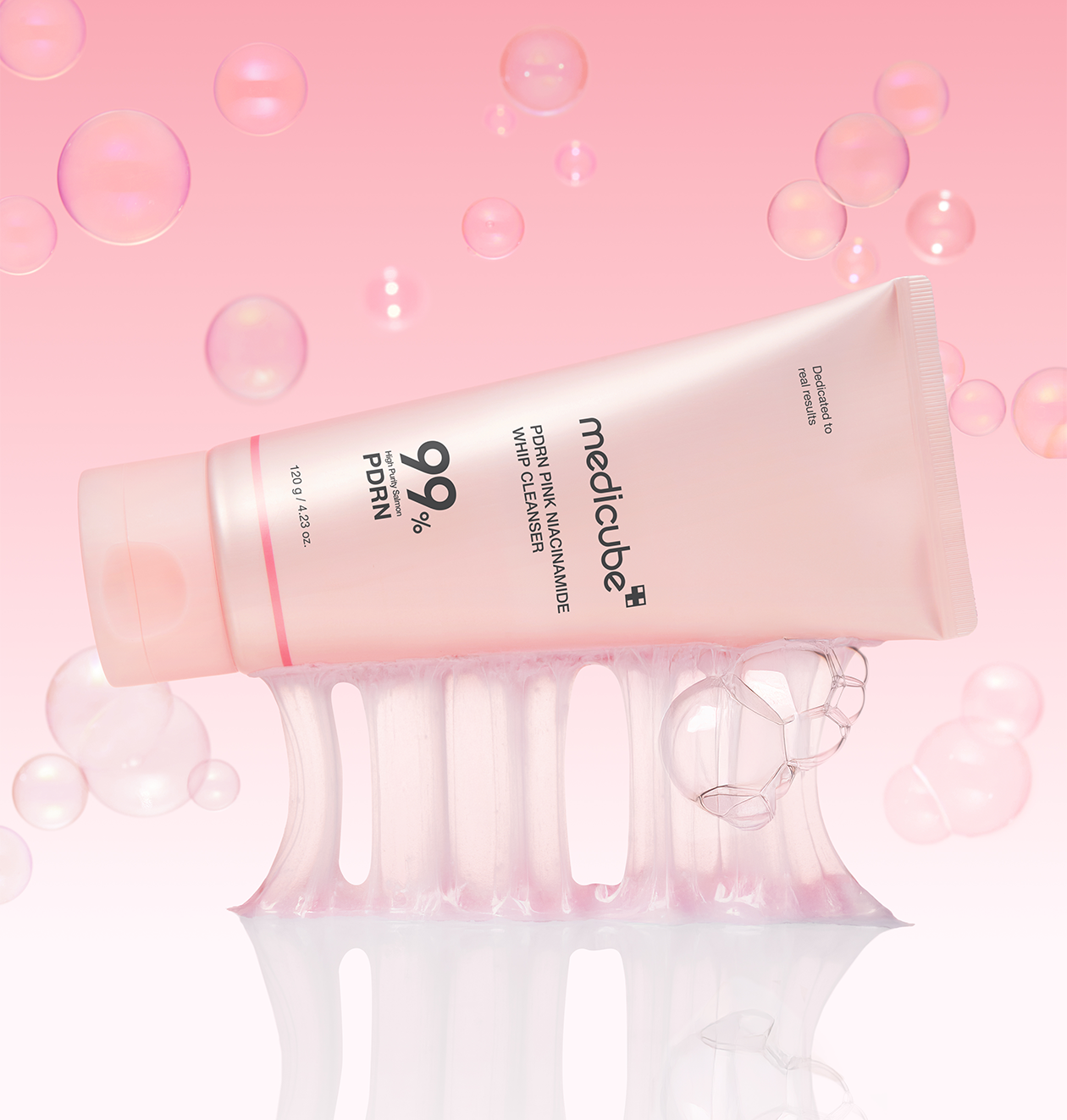 Medicube PDRN Pink Niacinamide Whip Cleanser (120gm)