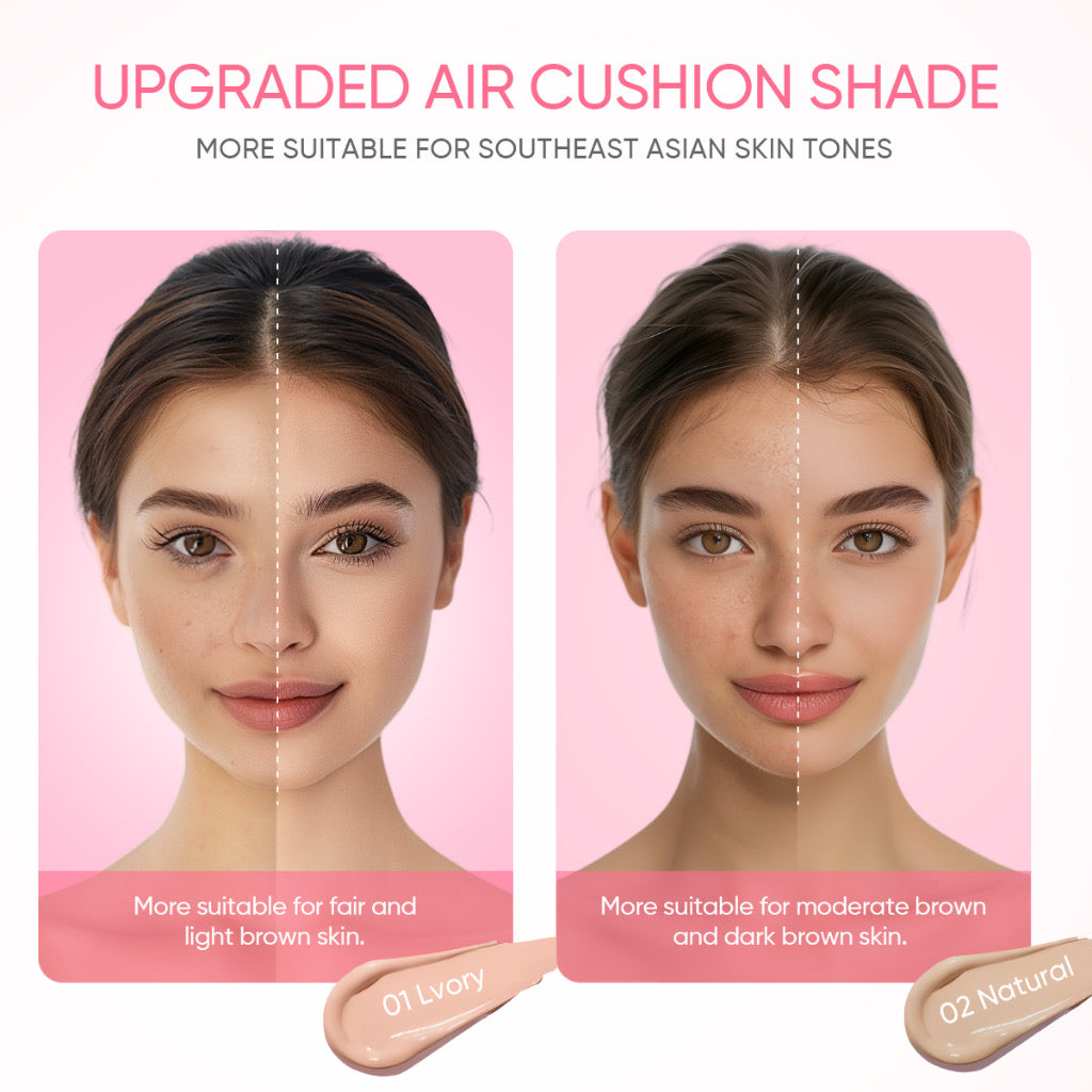 GMEELAN Black Truffle High Coverage BHA Repair Long Lasting 2 in 1 Air Cushion Foundation