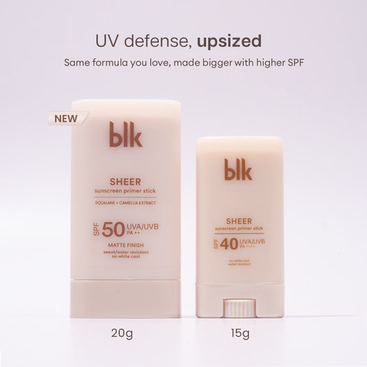 BLK Cosmetics Sheer Sunscreen Primer Stick SPF50 PA++