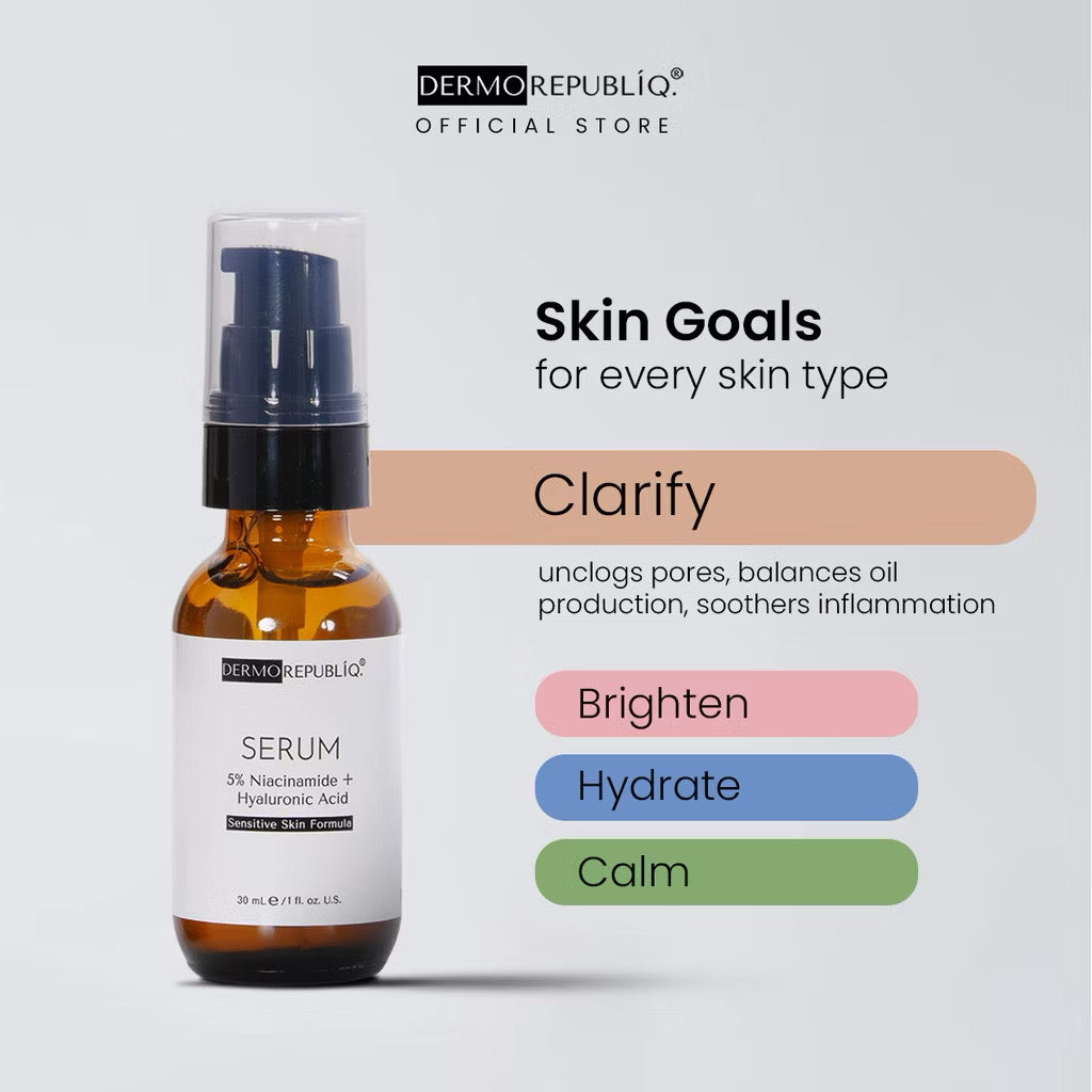 Dermorepubliq 5% Niacinamide + Hyaluronic Acid Sensitive Skin Formula Serum (30ml)