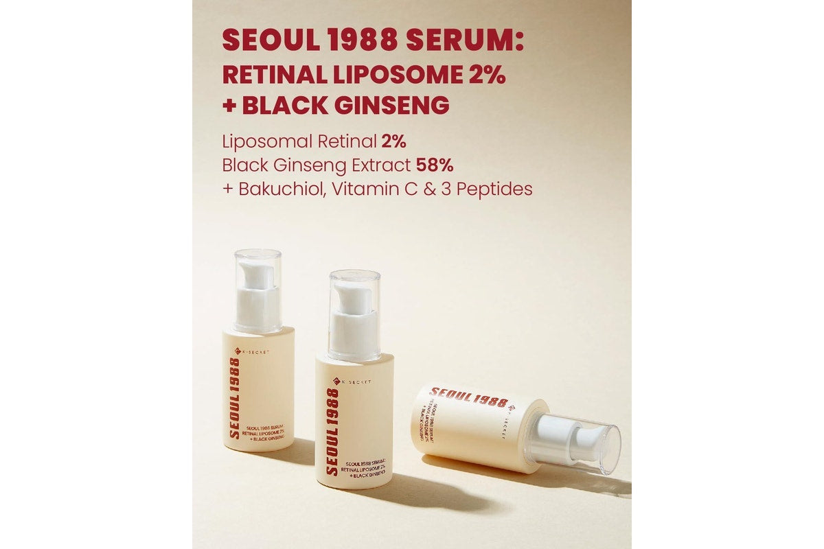 K-SECRET Seoul 1988 Serum: Retinal Liposome 2% + Black Ginseng (30ml)