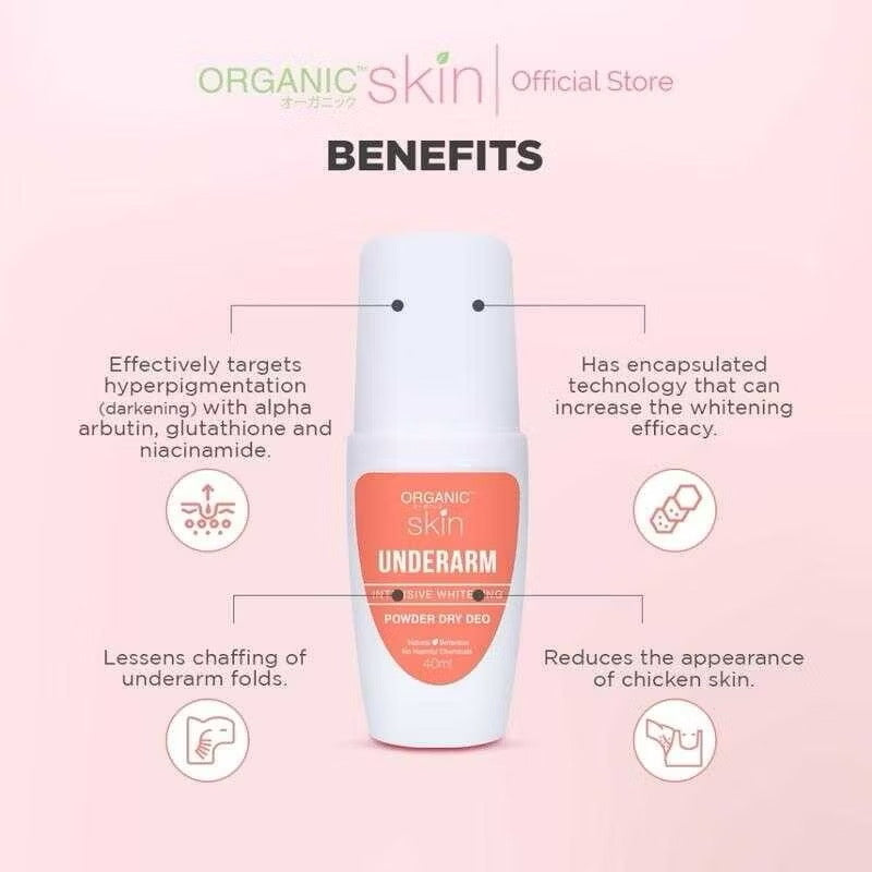 ORGANIC skin Brightening Expert Underarm Deo Roll-on (40ml)