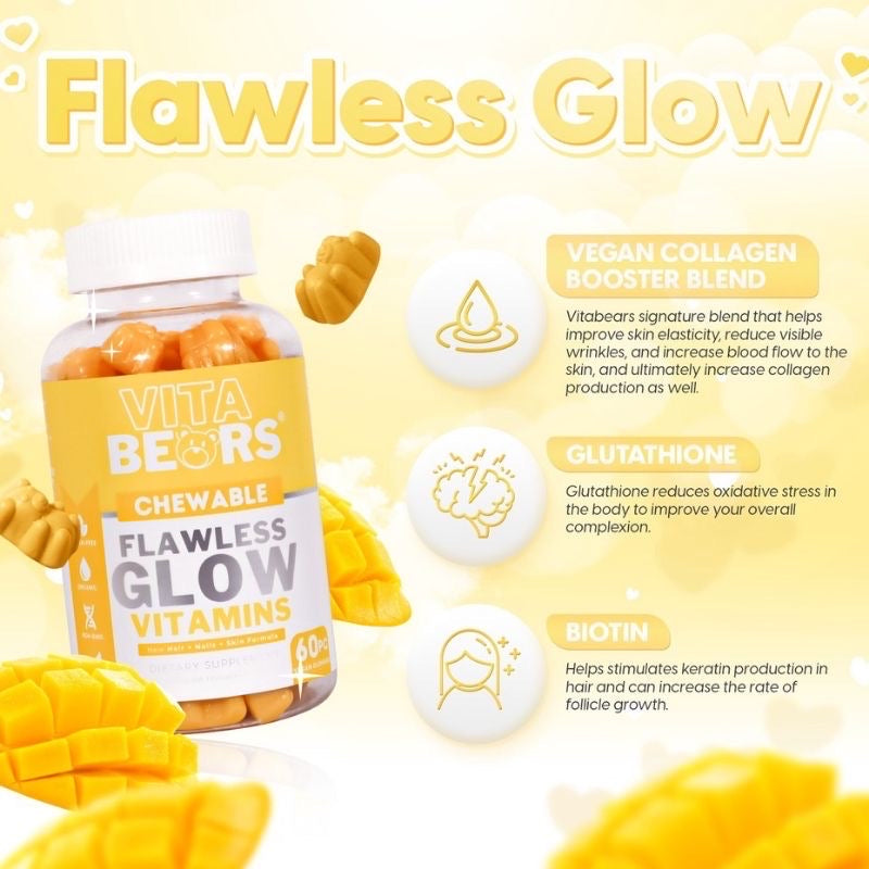 VITABEARS Chewable Flawless Glow (60caps)