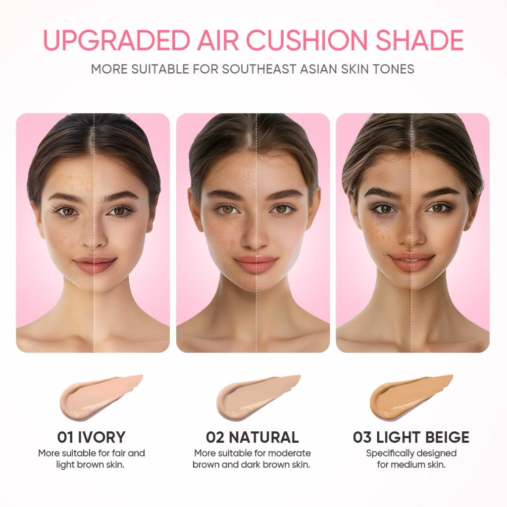GMEELAN Black Truffle High Coverage BHA Repair Long Lasting 2 in 1 Air Cushion Foundation