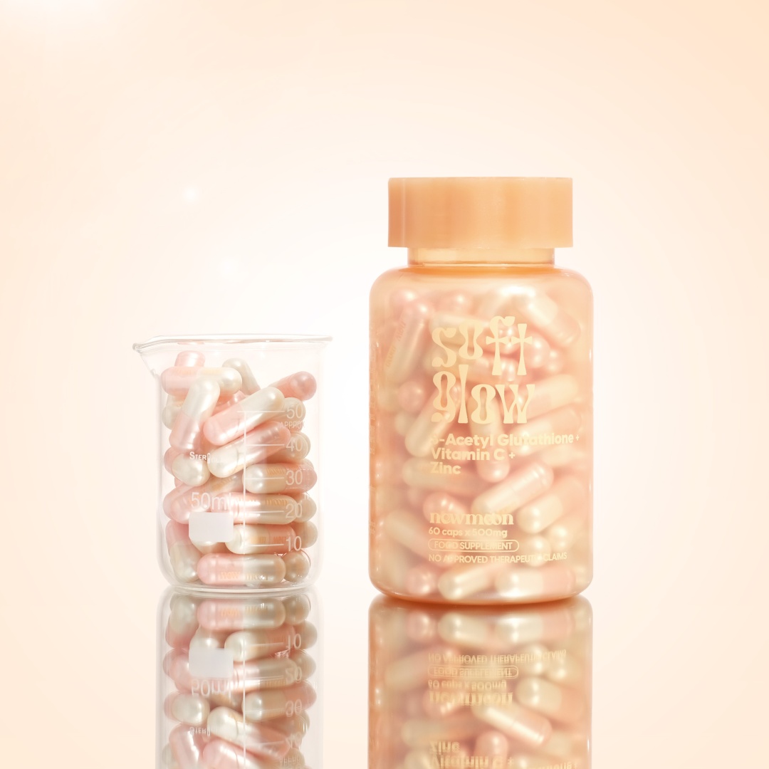 New Moon Soft Glow S-Acetyl Glutathione + Vitamin C + Zinc (60caps)