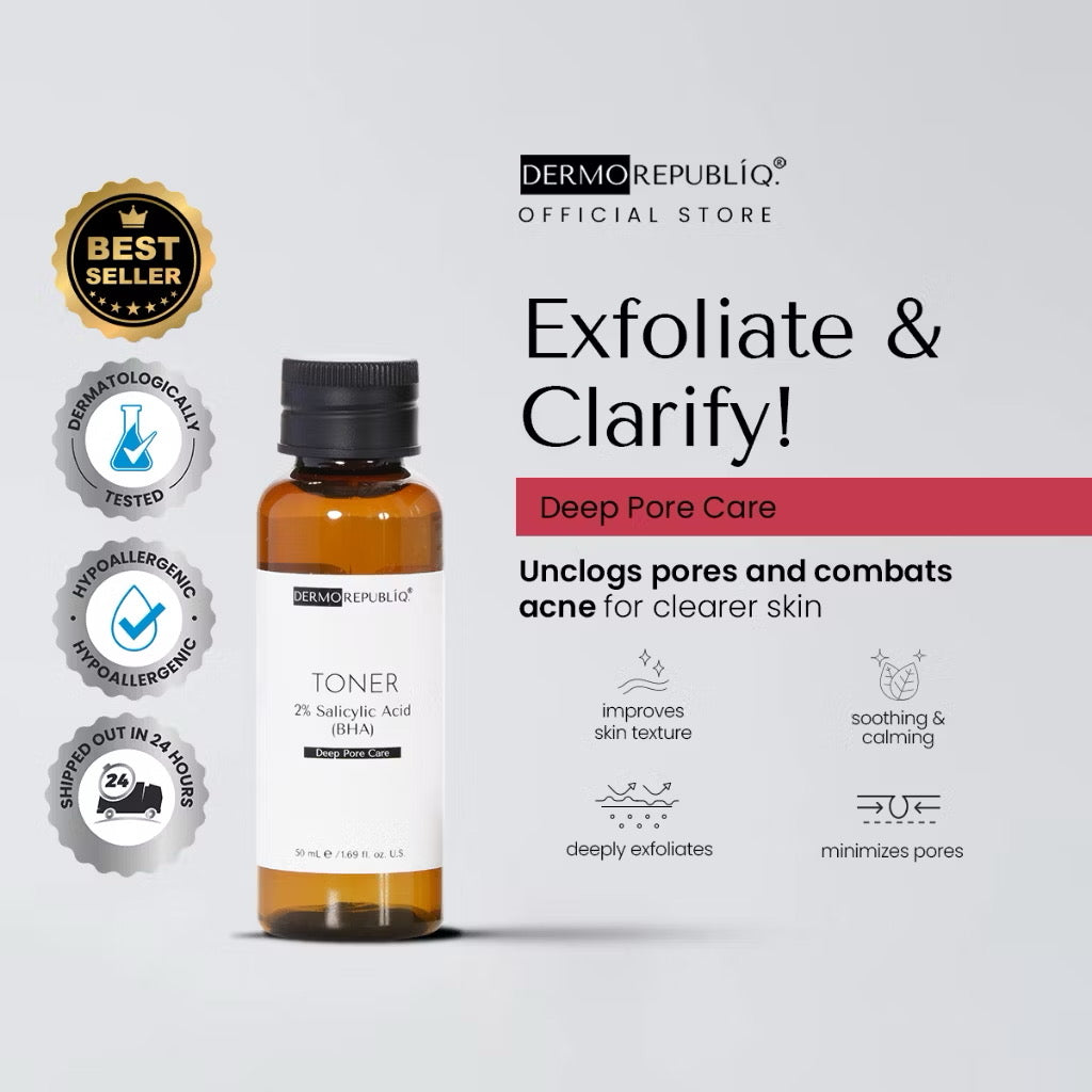 Dermorepubliq 2% Salicylic Acid (BHA) Deep Pore Care Toner (100ml)