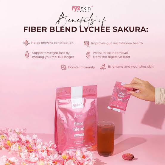 Ryx Skin Fiber Blend Lychee Sakura Juice Drink