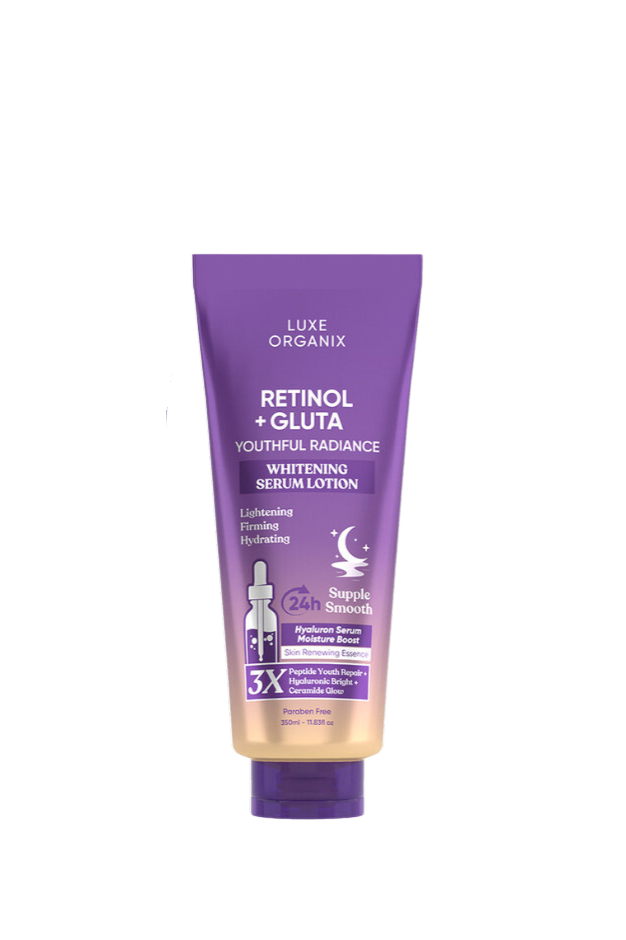 Luxe Organix Retinol + Gluta Whitening Serum Lotion (350ml)