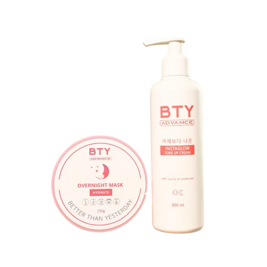 BTY Advance Power Duo Set (Instaglow + Overnight Mask)