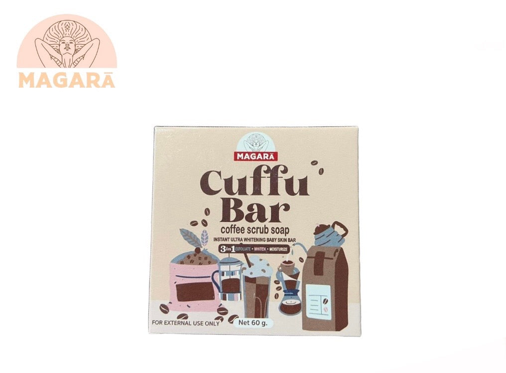 Magarā Skin Cuffu Bar Coffee Scrub Soap (60gm)