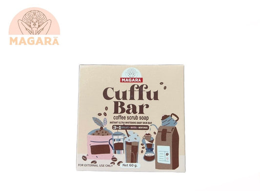 Magarā Skin Cuffu Bar Coffee Scrub Soap (60gm)