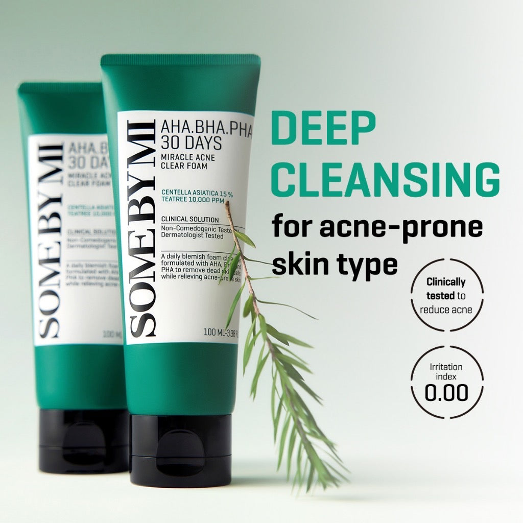 Some By Mi AHA BHA PHA 30Days Miracle Acne Clear Foam (100ml)