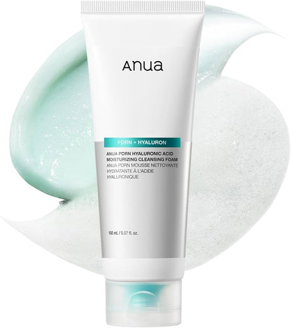 Anua PDRN Hyaluronic Acid Moisturizing Cleansing Foam (150ml)