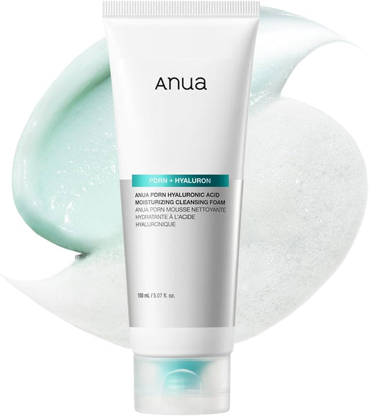 Anua PDRN Hyaluronic Acid Moisturizing Cleansing Foam (150ml)