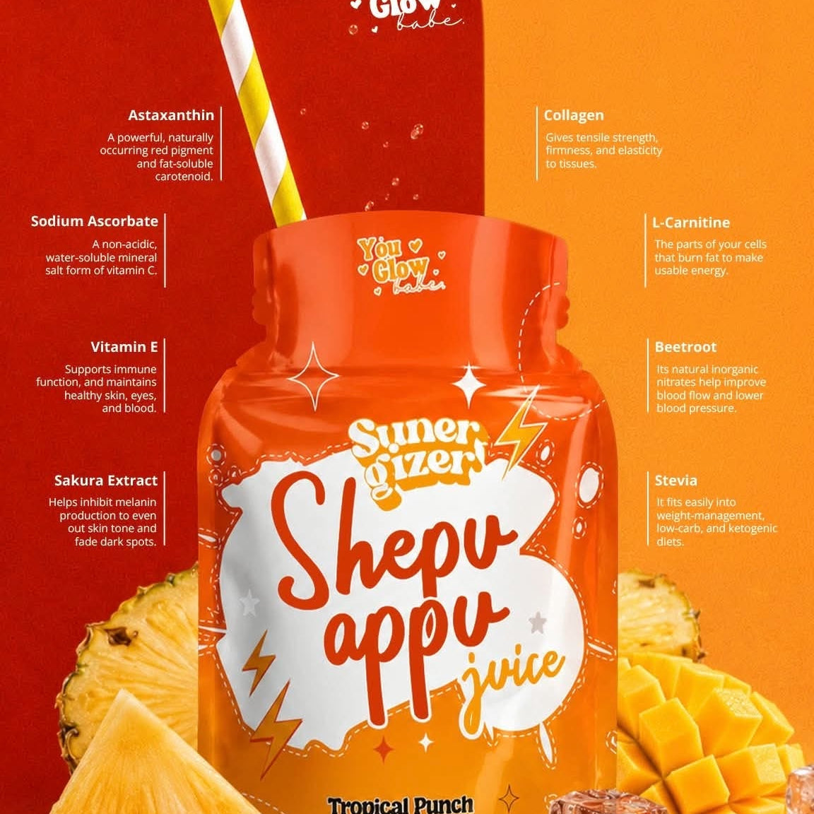 You Glow Babe Sunergizer Shepu Appu Juice Drink