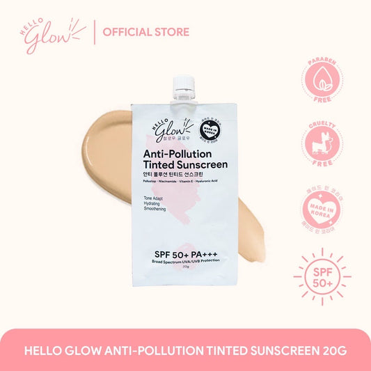 Hello Glow Anti Pollution Tinted Sunscreen SPF50+ PA+++ (20gm)