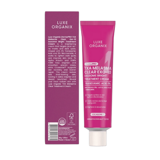 Luxe Organix TXA Melasma Clear Exo-10 Exosome Bright Treatment Cream (30gm)