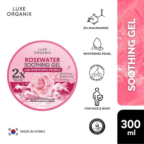 Luxe Organix Rosewater Soothing Gel (300ml)