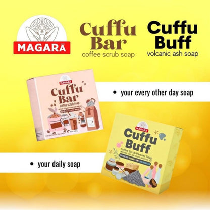 Magarā Skin Cuffu Bar Coffee Scrub Soap (60gm)